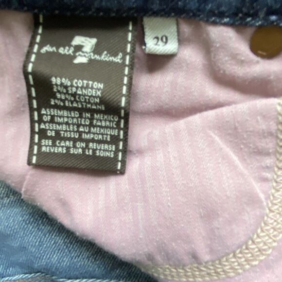 7 Seven For All Mankind "A" Pocket Jeans Womens 29 x 34 Flare Low rise Bootcut - Picture 11 of 13